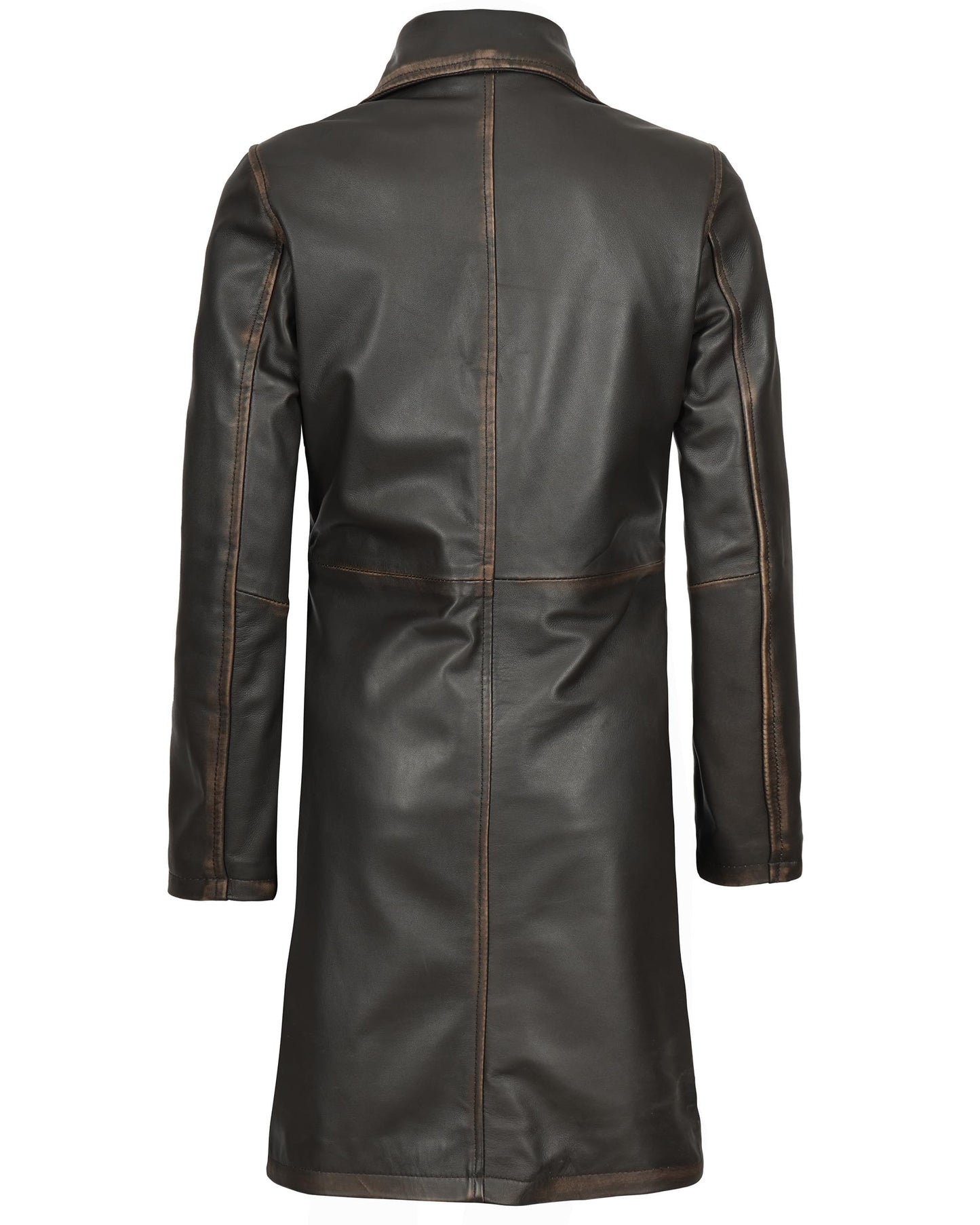 Blingsoul Real Lambskin Womens Long Leather Coat | [1316156] Bryson Ruboff, 2XL