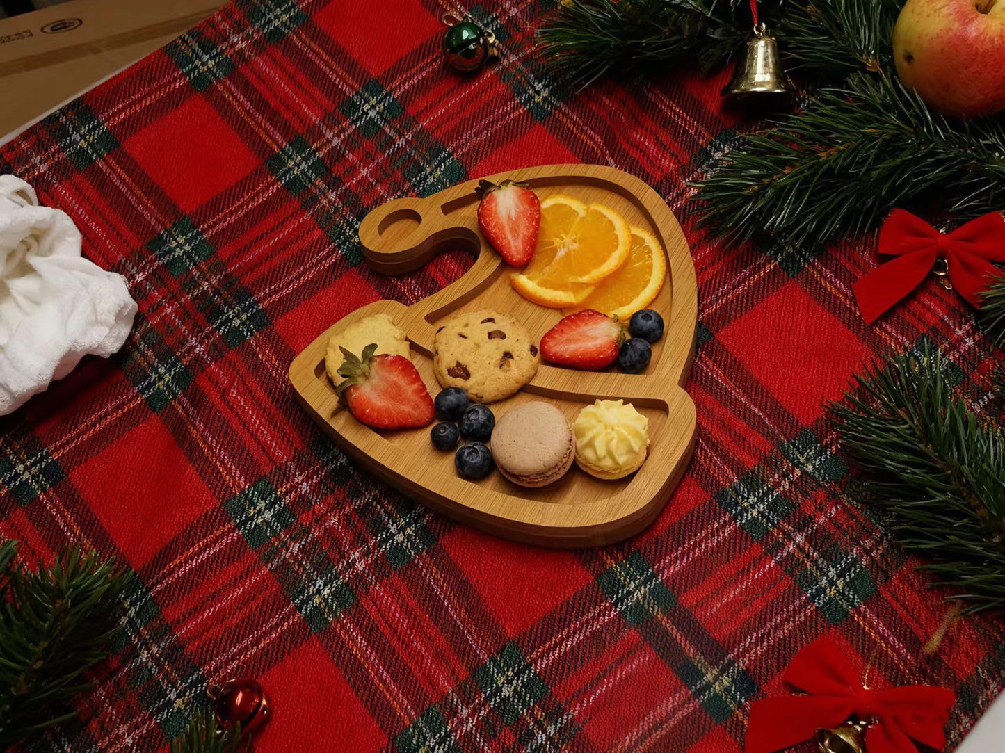 AYWVRBST Cheese Board, Fruit Candy Plate, Fruit Plate, Cutting Board (Tree) (Hat)