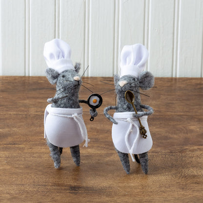 Primitives by Kathy Kitchen Mice Collectible Figurine Set