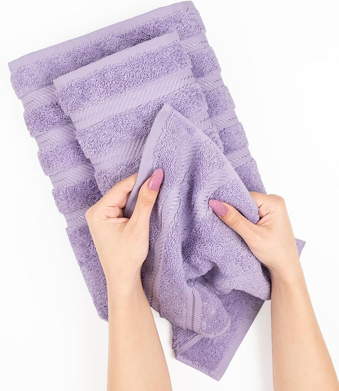 American Soft Linen Luxury 4 Piece Bath Towel Set, 600 GSM 100% Cotton Turkish