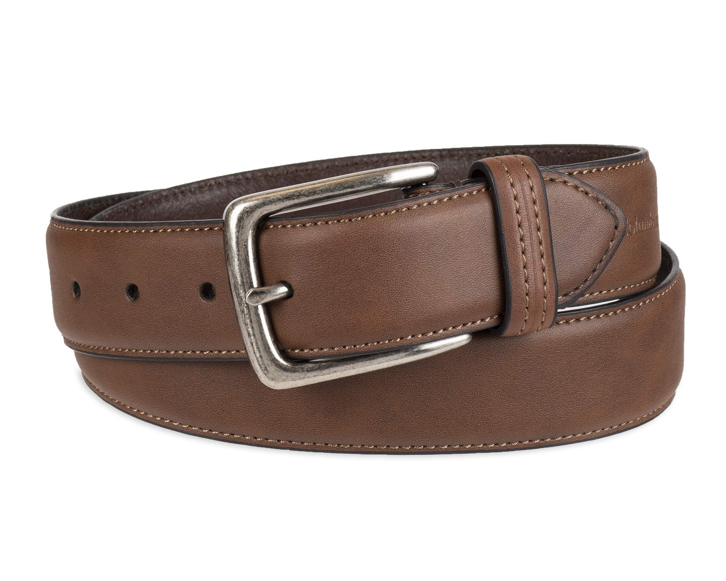 Columbia Men's Trinity Logo Belt-Casual Dress with Single Prong Buckle for Jeans Khakis