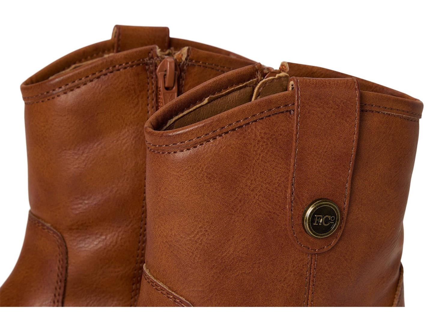 FRYE AND CO. Girls Girls Kellie Button Short (Little Kid/Big Kid) Cognac 5 Medium Big Kid