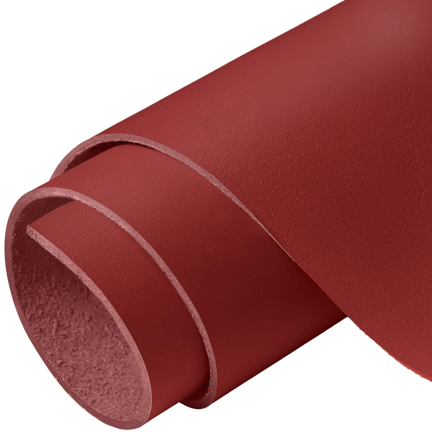 Tooling Leather Full Grain Sheets Genuine Cowhide Leather 1.8mm-2.0mm Thick Piece for Sewing Hobby, Crafting Leather Work Maroon 6"x12"