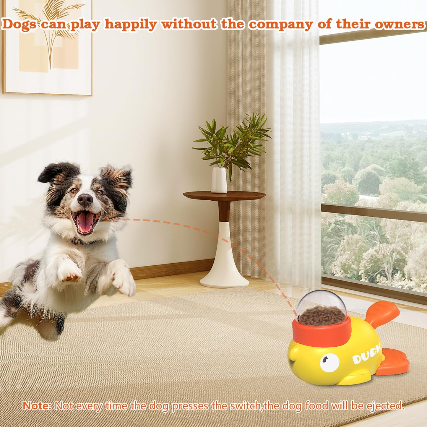 Suitchi Dog Interactive Treat Dispenser Toy, Food Puzzle Slow Feeder
