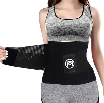 Moolida Waist Trainer for Women Waist Trimmer Workout Fitness Back Support (Hotpink,Small)