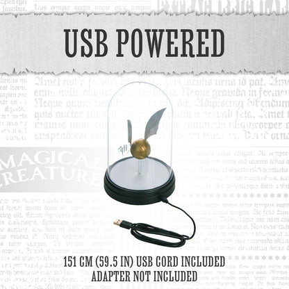 Harry Potter Levitating Golden Snitch Light, Touch Activated Desk Lamp Accessories, Officially Licensed Harry Potter Decor Gifts & Collectibles