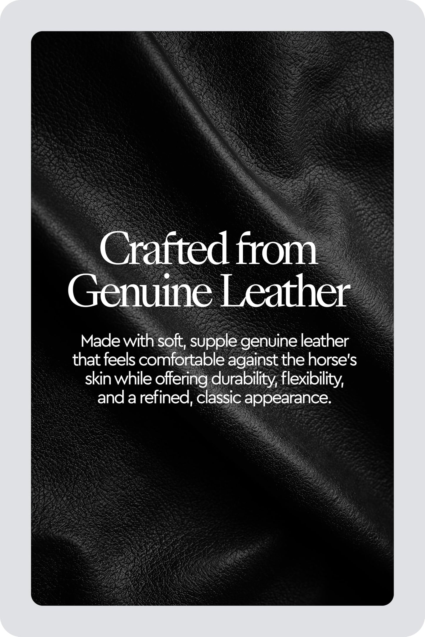 HORZE Genuine Leather Cross-Under Bitless Bridle | Web Reins Included - Black - Horse