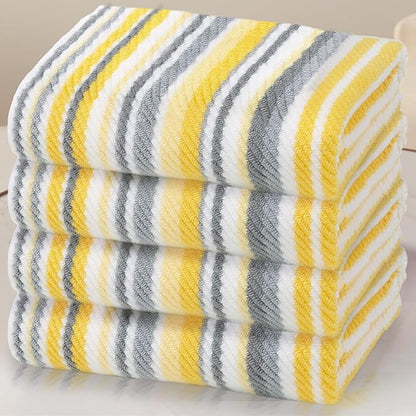 Quick Dry Bath Towels for Bathroom, 4 Pack 28"x52"