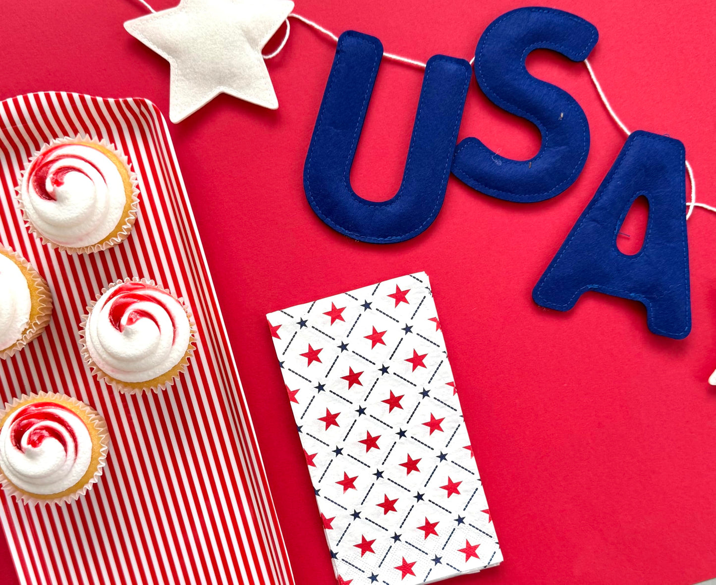Sprinkles & Confetti Red Stripe Melamine Cookie Tray BPA-Free, Break-Resistant, Lightweight Platter for Cookies, Desserts & Snacks - Perfect for 4th of July Parties, BBQs & Picnics