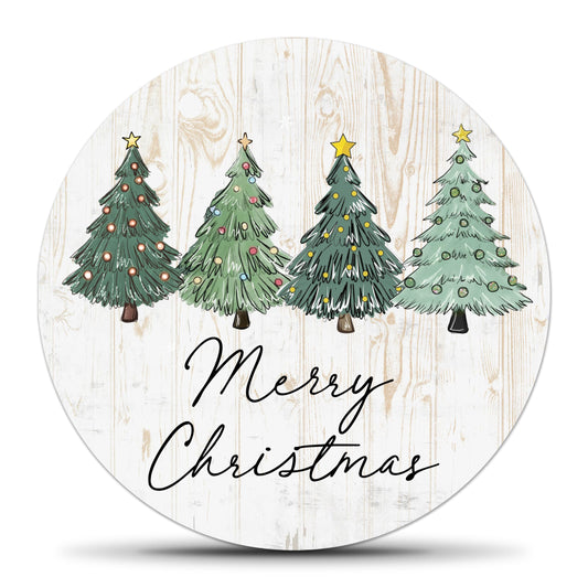 Beshoul Christmas Decorations for Home, Xmas Gifts for Women Men Friends Coworkers, Christmas Tree Wooden Decorative Sign for Winter Holiday Office Shelf Desk Decor - E02
