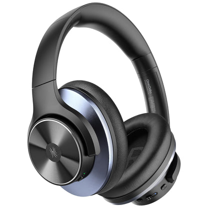 OneOdio Focus A10 - Hybrid Active Noise Cancelling Headphones, Wireless Over-Ear Headphones with 62H Playtime, Fast Charging, Hi-Res Audio, Clear Calls, Bluetooth & Wired Mode for Travel Work