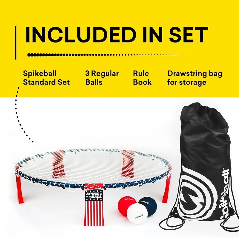 Spikeball Standard 3 Ball Kit - Ultimate Backyard & Beach Game | Indoor/Outdoor Fun