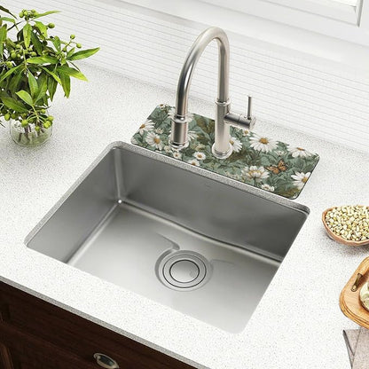 Kitchen Sink Splash Guard 1 PC 30 Inch Sink Faucet Mat Splash Guard