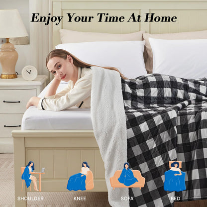 Westinghouse Heated Throw Blanket, Flower Jacquard Electric Blanket Throw with 6 Heating Levels and 2-10 Hours Auto-Off, Flannel to Sherpa Super Cozy Heated Blanket, Machine Washable (50" x 60" Beige)