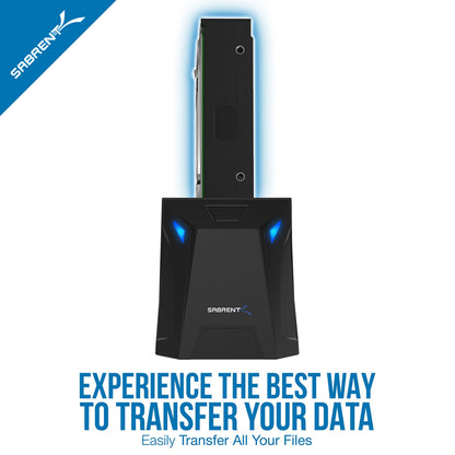 SABRENT USB 3.0 to SATA External Hard Drive Docking Station for 2.5" or 3.5"' HDD, SSD [Support UASP] (EC-UBLB)