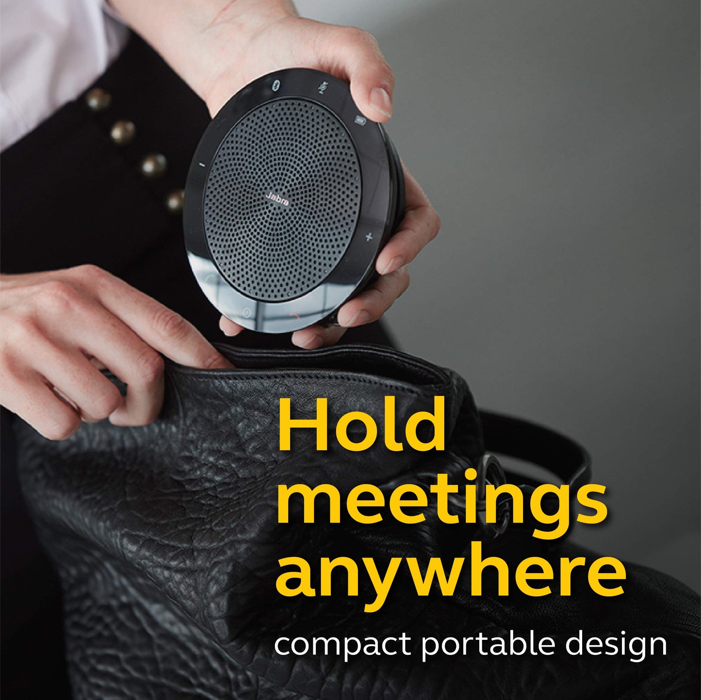 Jabra Speak 510+ Portable Speaker for Music and Calls Black