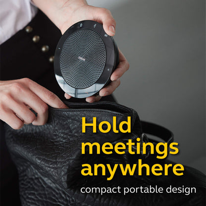 Jabra Speak 510+ Portable Speaker for Music and Calls Black