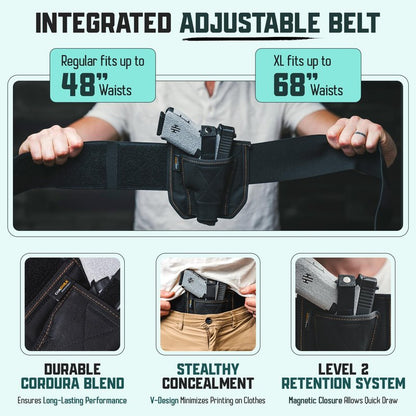 VNSH Lite Belly Band Holster – Comfortable, Lightweight & Discreet | Fits Glock, S&W & More