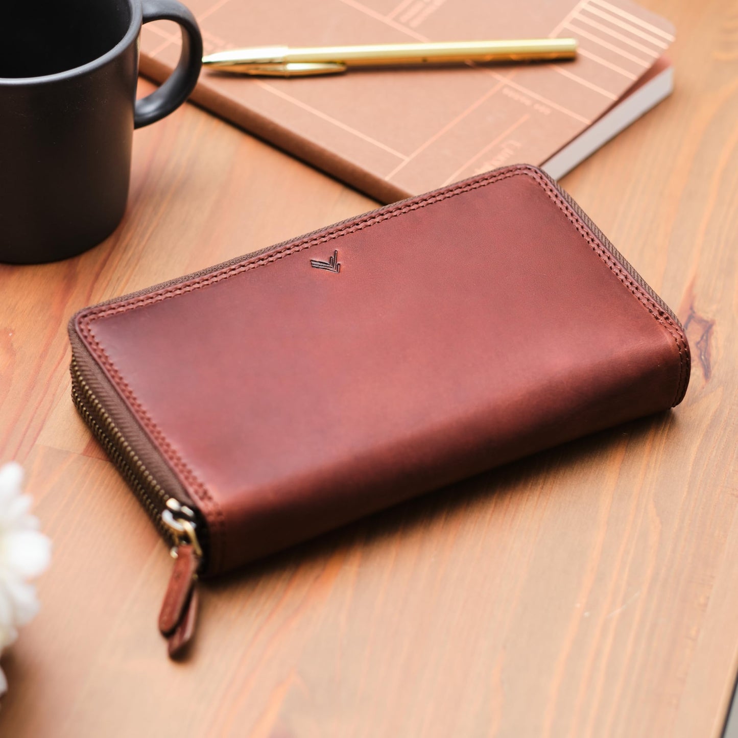 Lavalen Leather RFID Wallet Women – Modern RFID Womens Wallet- Big Multiple Compartments – Credit Card Holder – Handcrafted Genuine Leather -Carteras de Mujer Piel.