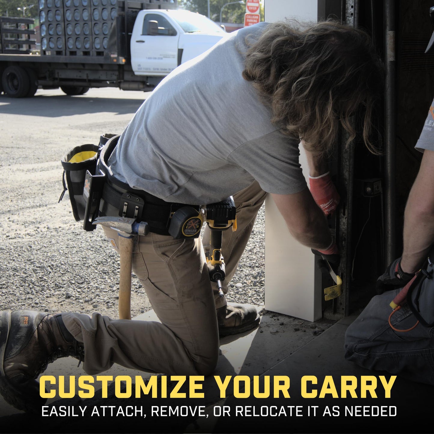 Holstery HammerMaster | Hammer Holder Loop - Clip-On Tool Belt Holster Holds Hammers, Hatchet, or Mallet