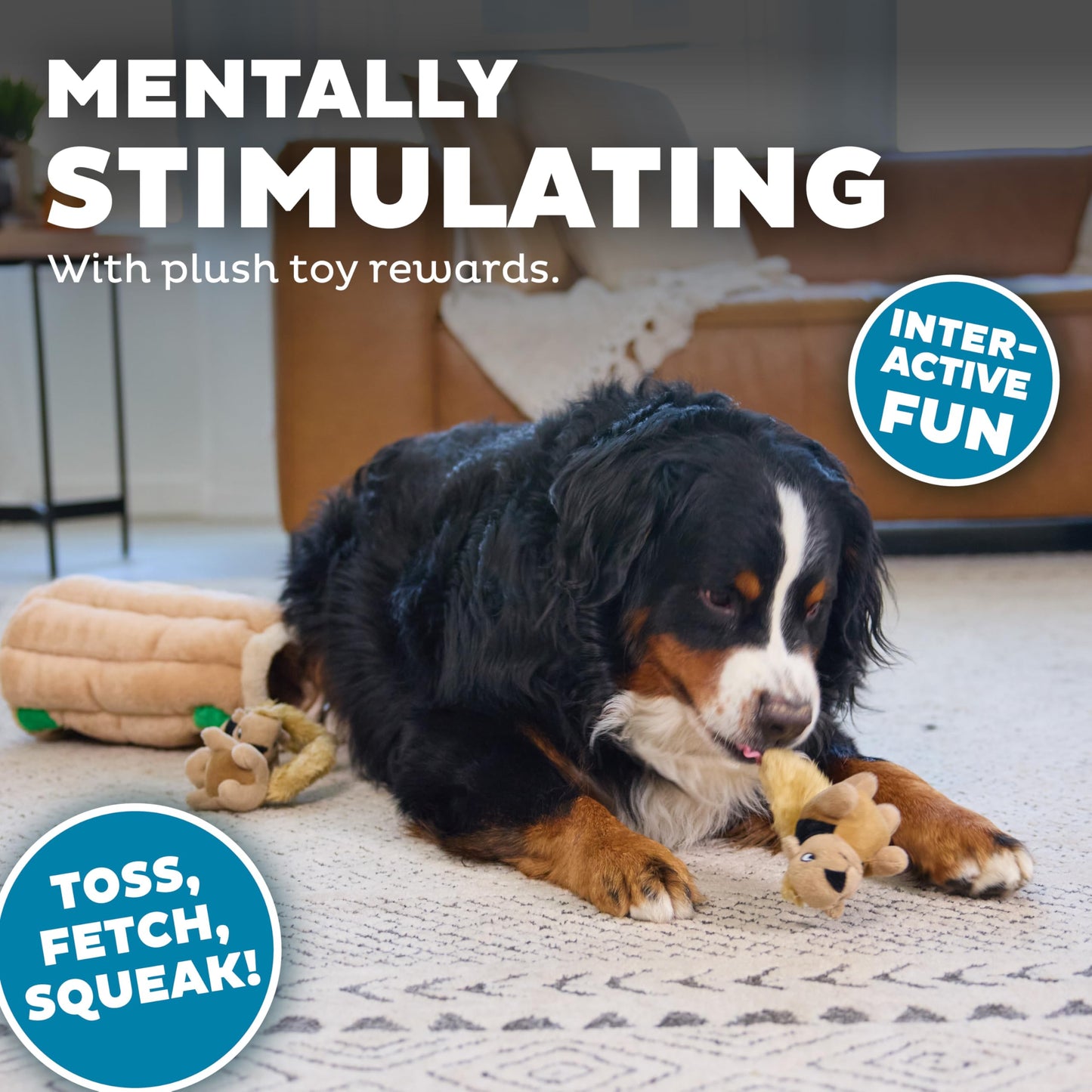 Outward Hound Hide A Squirrel Plush Dog Toy Puzzle, XL