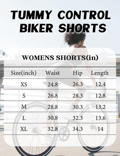Unthewe Women's Workout Gym Biker Shorts High Waisted Athletic Booty Yoga Shorts with Tummy Control(U729-Black-S)