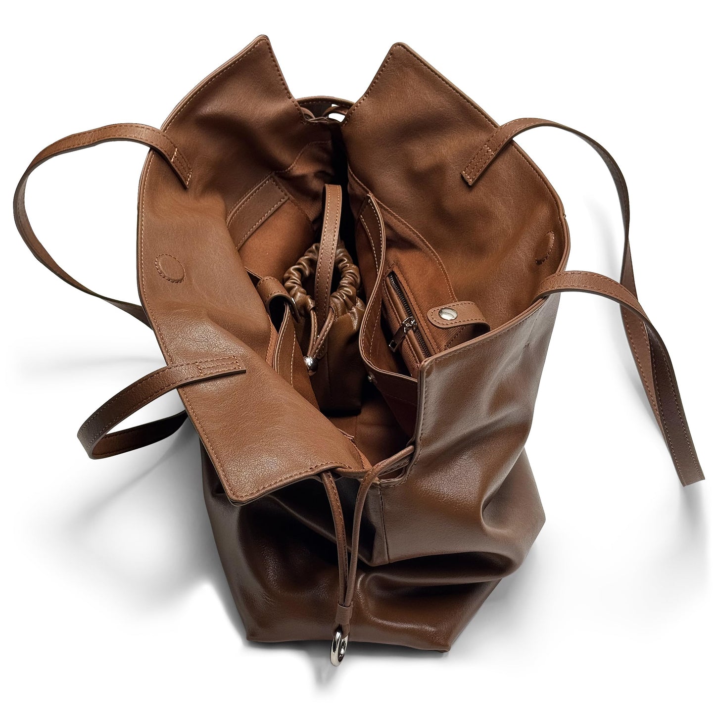 Women's Top Grain Leather Tote Bag Slouchy Hobo Work Purse Large Commuter Shoulder Bag Fits 14 Inch Laptop