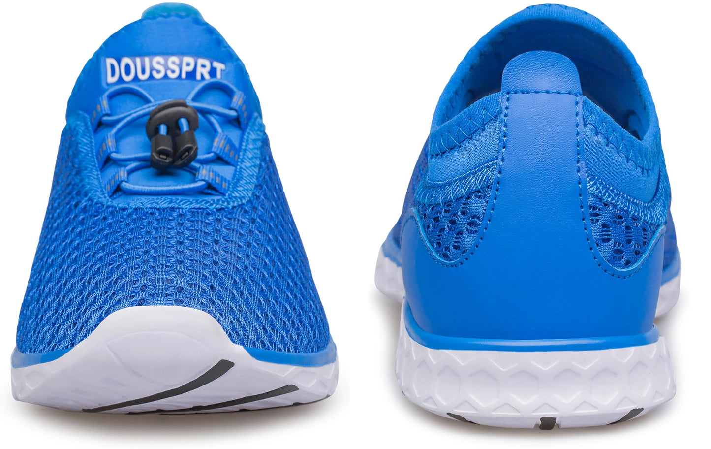 DOUSSPRT Men's Water Shoes Quick Drying Sports Aqua Shoes RoyalBlue Size 8