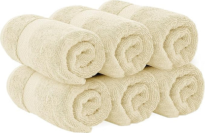 White Classic Luxury Beige Hand Towels