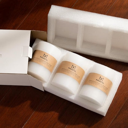 MOZEAL 3" x 8" Hand-Poured Unscented Large Candle,Smokeless Rustic Pillar Candle Set of 2,Slow Burn,No Drip,Approx 150 Hours Burning,Wedding,Dinner,Christmas and Home Decorative,Tall Pink Candle