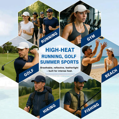 TOP-EX UVCoolix™ Cooling Mens Baseball Cap - Touch-Cool & UV Production Running Cap – Soft Top with Breathable Mesh