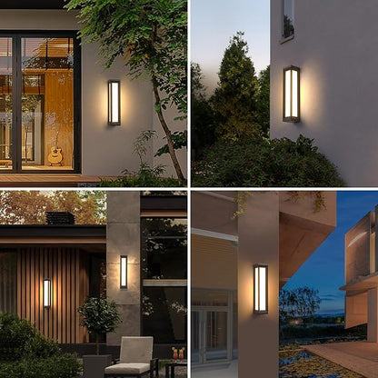 Outdoor Wall Lights 26" Waterproof Modern Porch Light 3000K Large Outdoor Sconces Wall Lighting Long Sconce Exterior Lighting Fixtures Wall Mount for Front Porch Outside House Garage Patio