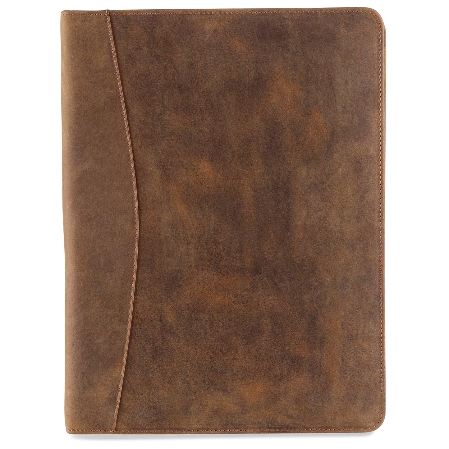 Moonster Leather Portfolio Professional Organizer Padfolio – Resume Folder with Luxury Pen - Leather Binder Portfolio Writing Pad with Business Card Holder - Portfolio Folder for Men & Women