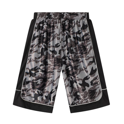 Abovewater Men's Basketball Shorts Quick-Dry Running & Gym Shorts with Drawstring & Pockets (Brown, XL)