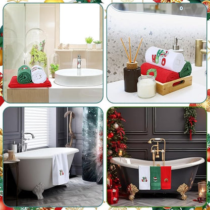 3 Pcs Merry Christmas Hand Towels