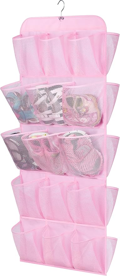 MISSLO 30 Large Pockets Dual Sided Hanging Shoe Organizer