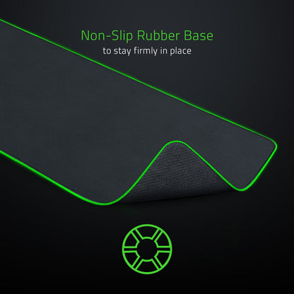 Razer Goliathus Extended Chroma Gaming Mousepad: Customizable Chroma RGB Lighting - Soft, Cloth Material - Balanced Control & Speed - Non-Slip Rubber Base - Classic Black