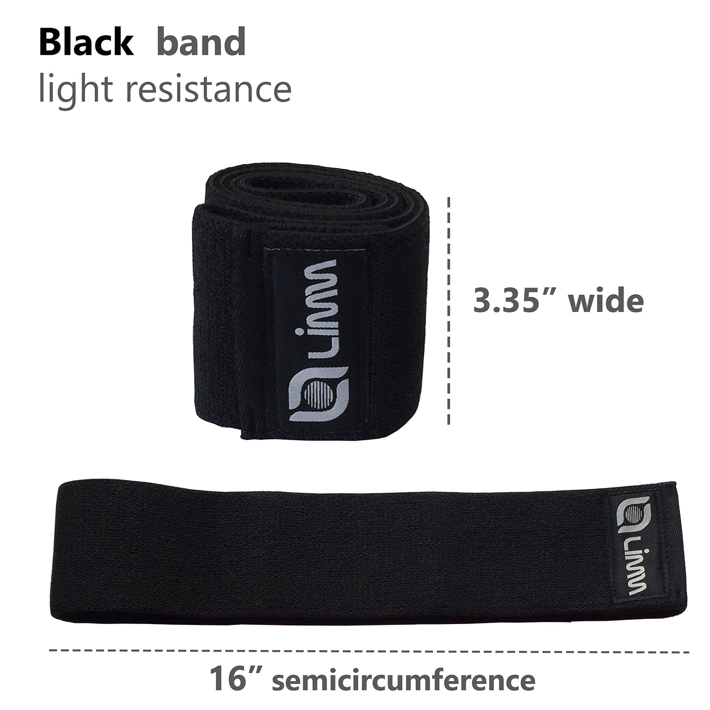 Fittest Pro by Limm Resistance Bands for Legs and Butt, Fabric Exercise Loop Bands Yoga, Pilates, Rehab, Fitness and Home Workout, Strength Bands for Booty