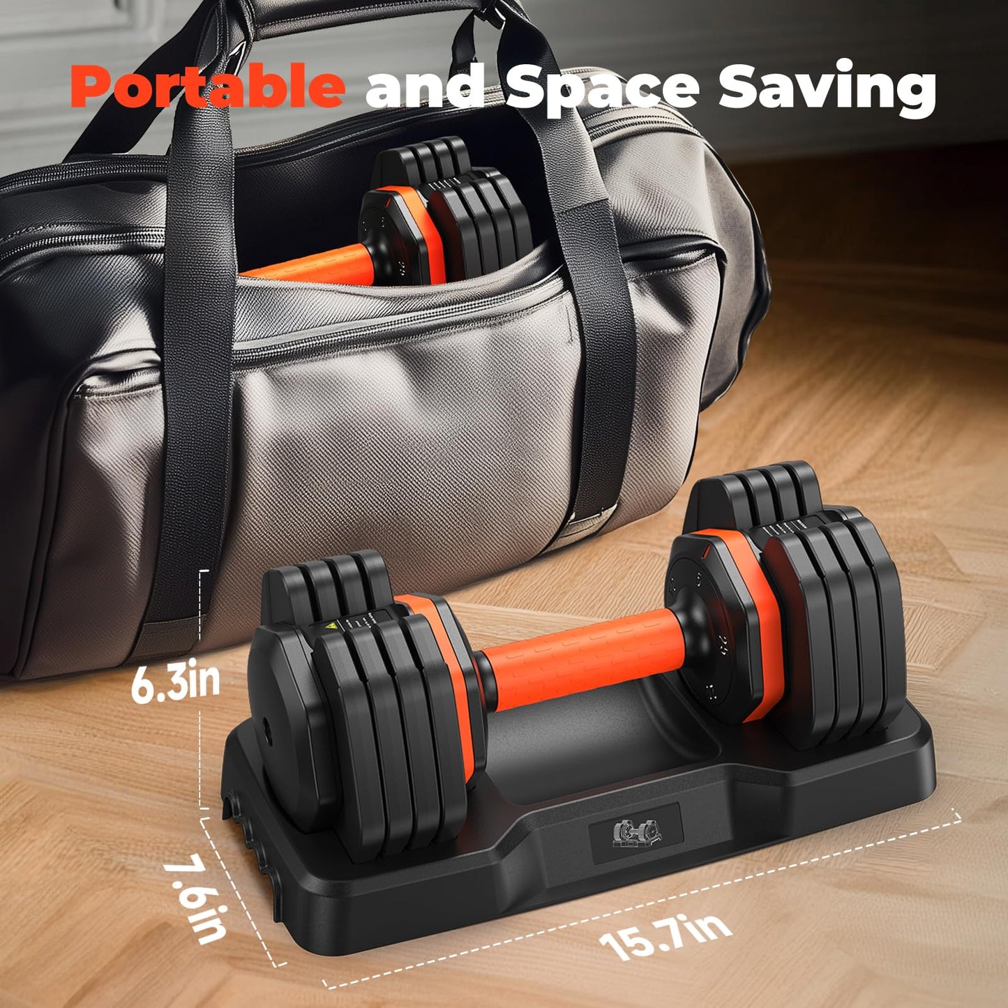 25LB 55LB Adjustable Dumbbells Set, 5LB to 25LB Dumbbell Pair,15LB to 55LB Weight Set of 2, Home Gym 50lbs/110lbs, Anti-Slip Handle for Exercise Equipment