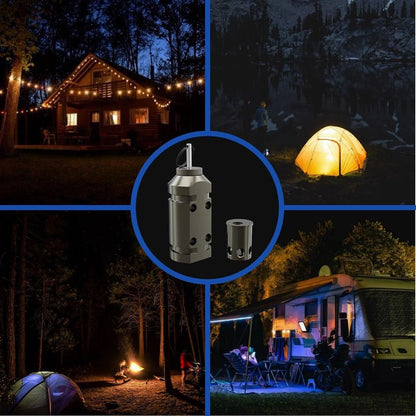 Upgraded Perimeter Trip Alarm - 12 Gauge Camping Trip Wire Security System | 2 Pack with .22 Adapter for Outdoor Safety