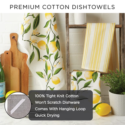 DII Witchful Thinking Collection Halloween Kitchen Décor, Dish Towel Set, 18x28, Stay for a Spell, 3 Piece