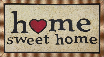 CHICHIC Welcome Door Mat 17x 30 Inch Front Doormat Outdoors for Home Entrance Outdoors Mat for Outside Entry Way Doormat Entry Rugs, Heavy Duty Non Slip Rubber Back Low Profile, Simple Home