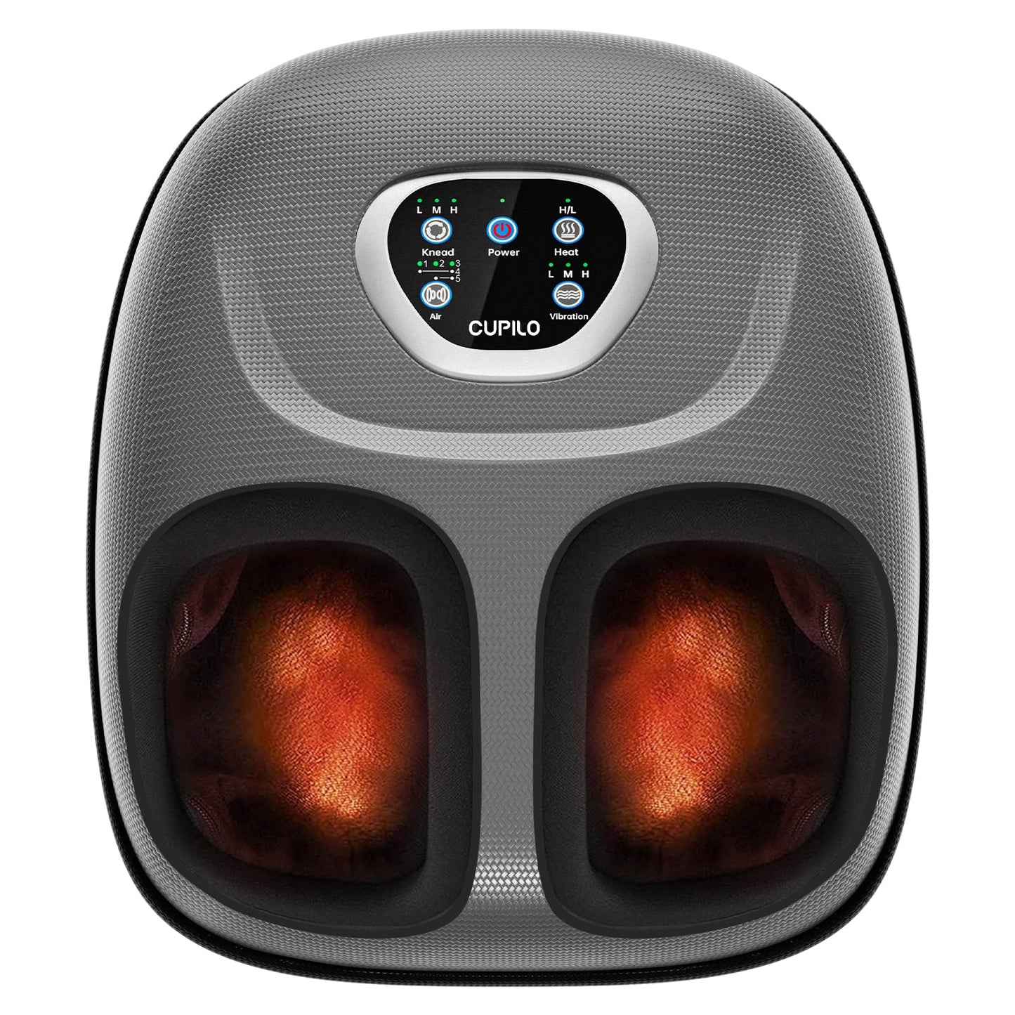 Foot Massager FSA Eligible HSA, Feet Massager with Heat for Plantar Fasciitis Relief, 5 Levels Compression & Vibration Massage for Neuropathy, Christmas Gifts for Women Men, Fits Up to 13"