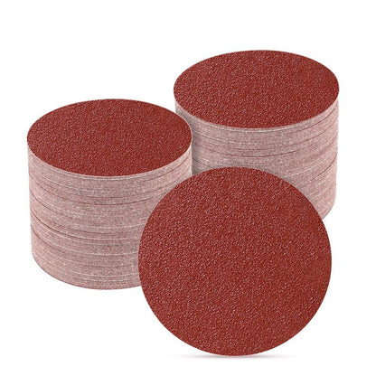 POTUINOM 100PCS 2 Inch Sanding Disc Sander Attachment Disc 60-Grit Hook and Loop Sandpaper Alumina Orbital Sander Pads for Polishing, Grinding, Woodworking