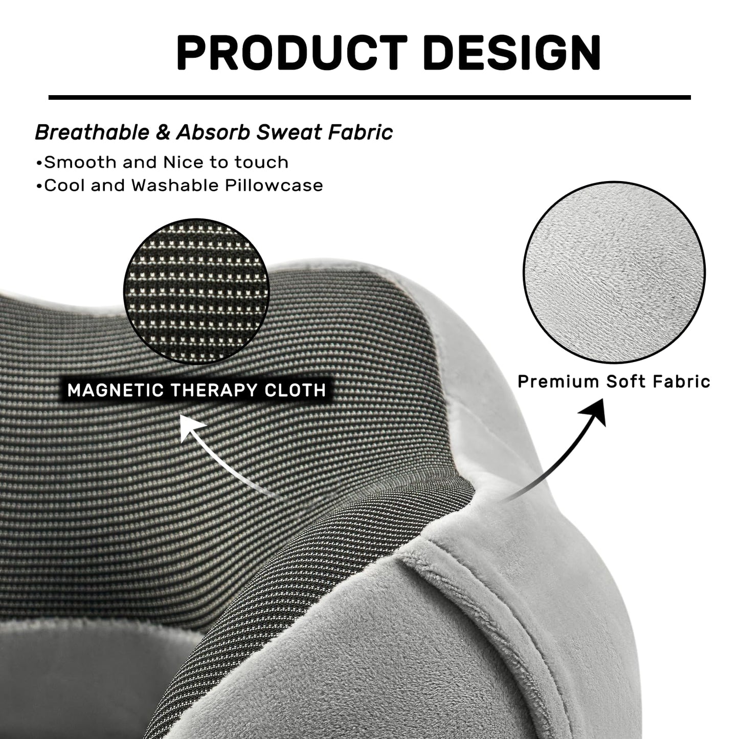urnexttour Travel Pillow for Airplane-2 Pack Memory Foam Neck Pillows, Soft & Support Travel Essentials for Travelling, Sleeping Rest, Car, Train and Home Use(Grey&Navy)