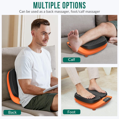Snailax Vibration Foot Massager with Heat,Remote Control,Adjustable Vibration Speed Electric Massager Machine for Circulation,Plantar Fasciitis, Pain