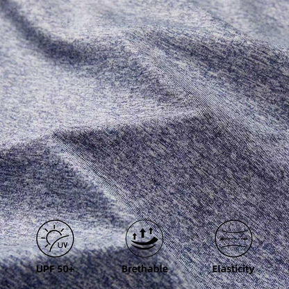 Mens Long Sleeve T Shirts 6 Pack,Tee Shirts for Men Workout Gym Athletic Sun Protection Performance Running Shirts(L)
