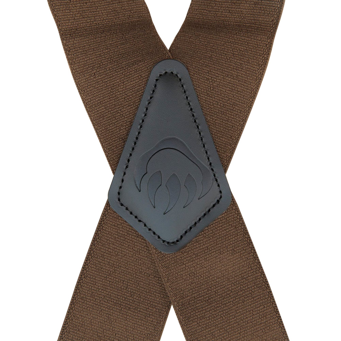 WOLVERINE X-Back 2 Inch Heavy Duty Adjustable Straps with Signature Clips, Work Solid-Chestnut, One Size