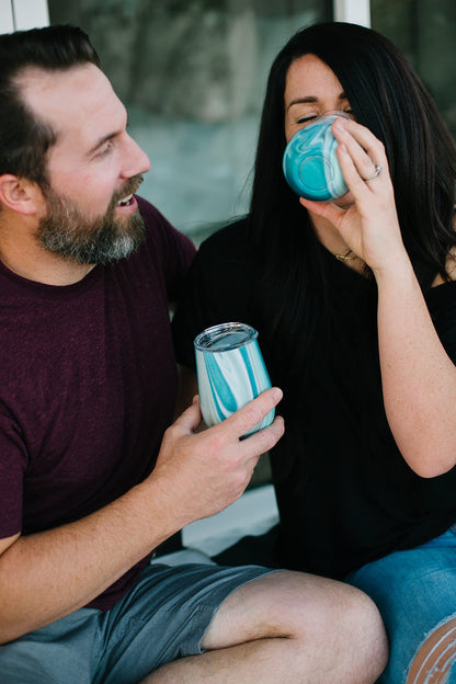 Simple Modern Wine Tumbler with Lid | Cute Stemless Glass Cup with Press-In Lid | Insulated Stainless Steel Coffee Mug | Gifts for Women Men Him Her | Spirit Collection | 12oz | Raspberry Vibes