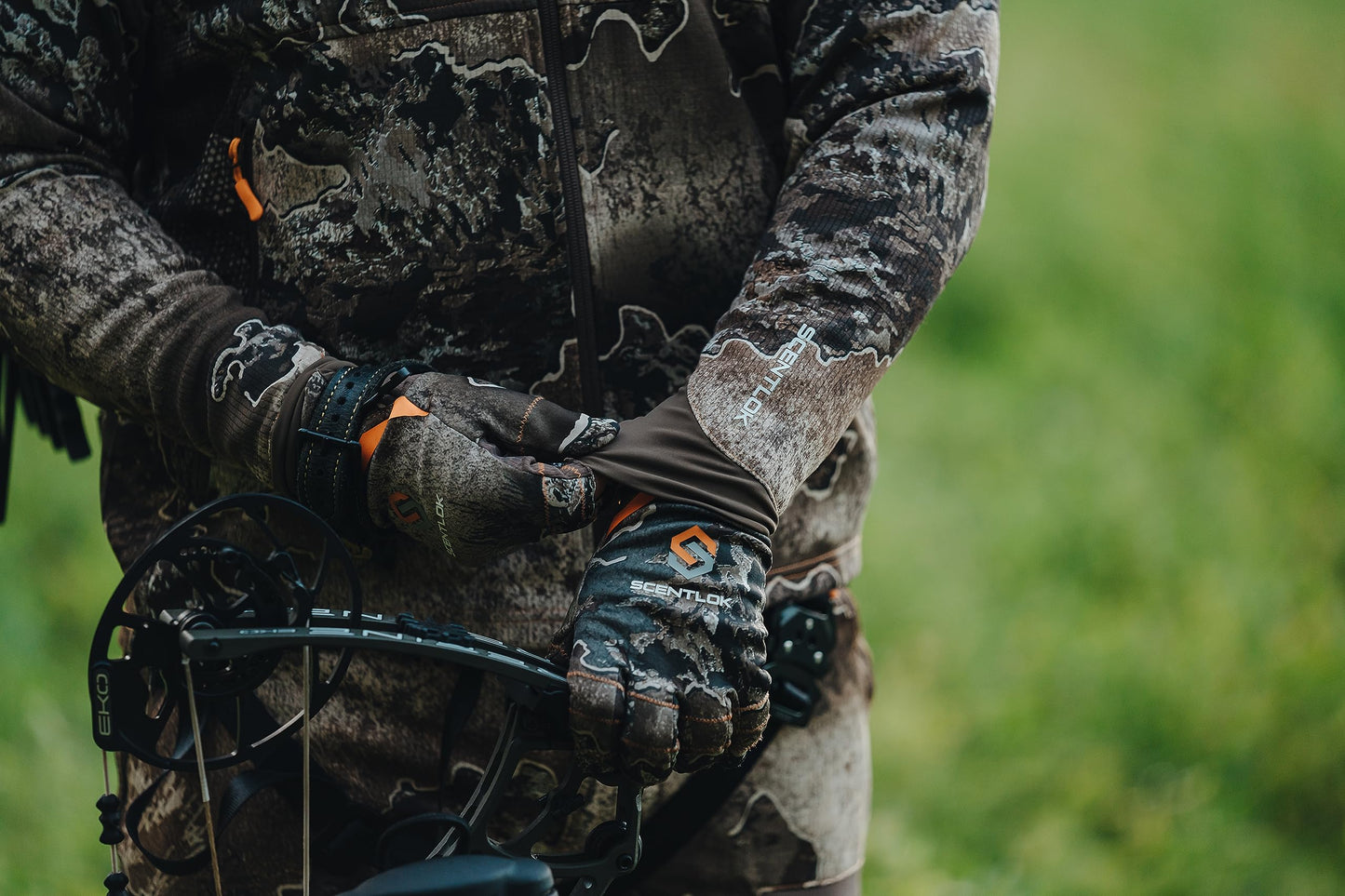 ScentLok Savanna Lightweight Camo Shooter Gloves for Hunting and Outdoor Use (Mossy Oak Terra Outland, X-Large)